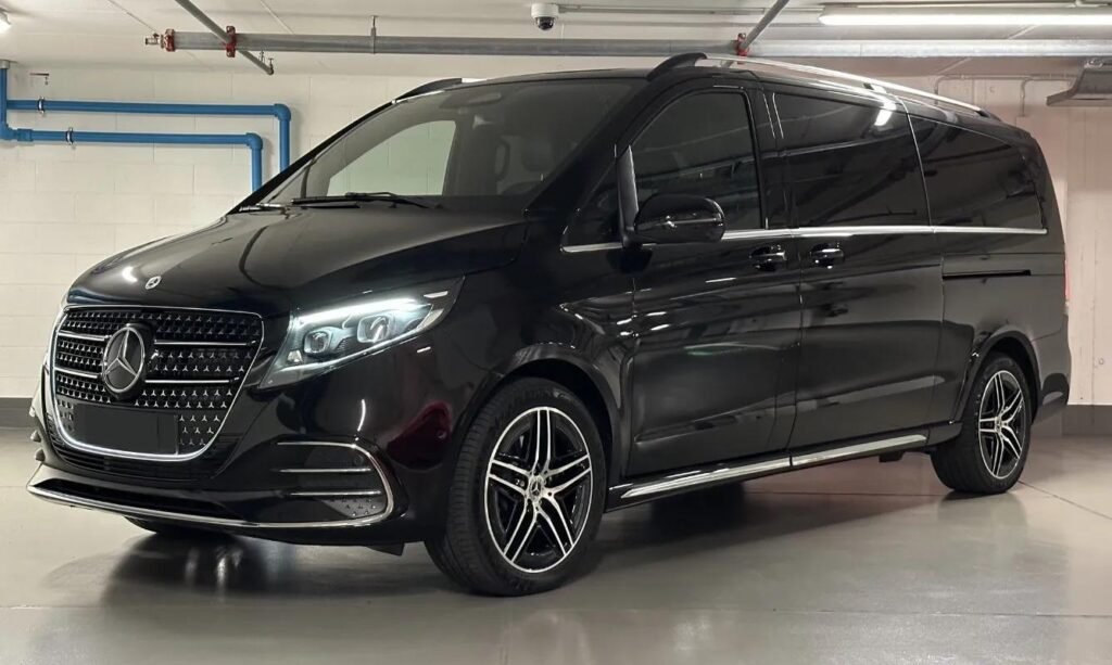 Black Mercedes V-Class luxury van