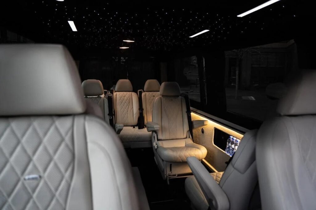 Luxury Mercedes van custom starlight interior