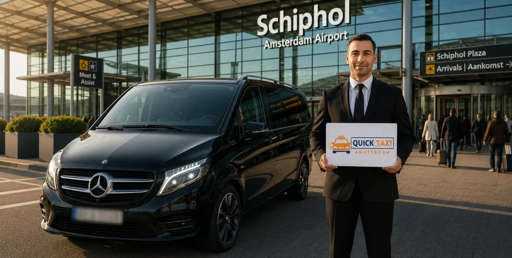 Amsterdam Airport Pickup Service — chauffeur meet and greet at Schiphol Plaza
