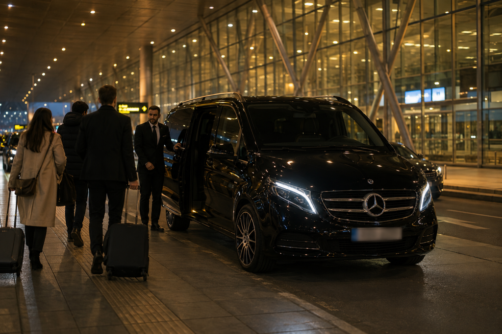 Book private group minibus Quick Taxi Amsterdam — Schiphol airport pickup service