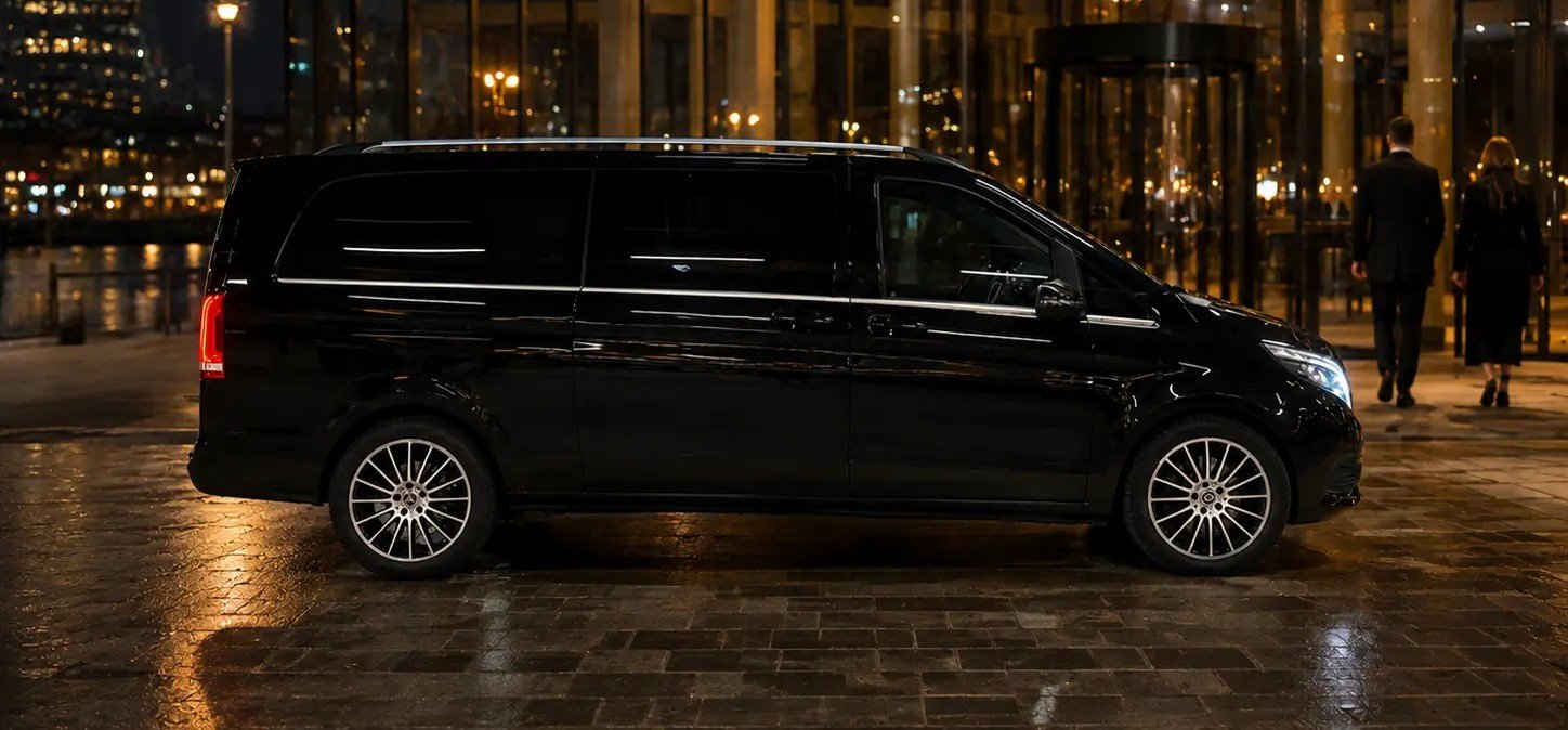 Private Mercedes V-Class minivan for event transportation in Amsterdam